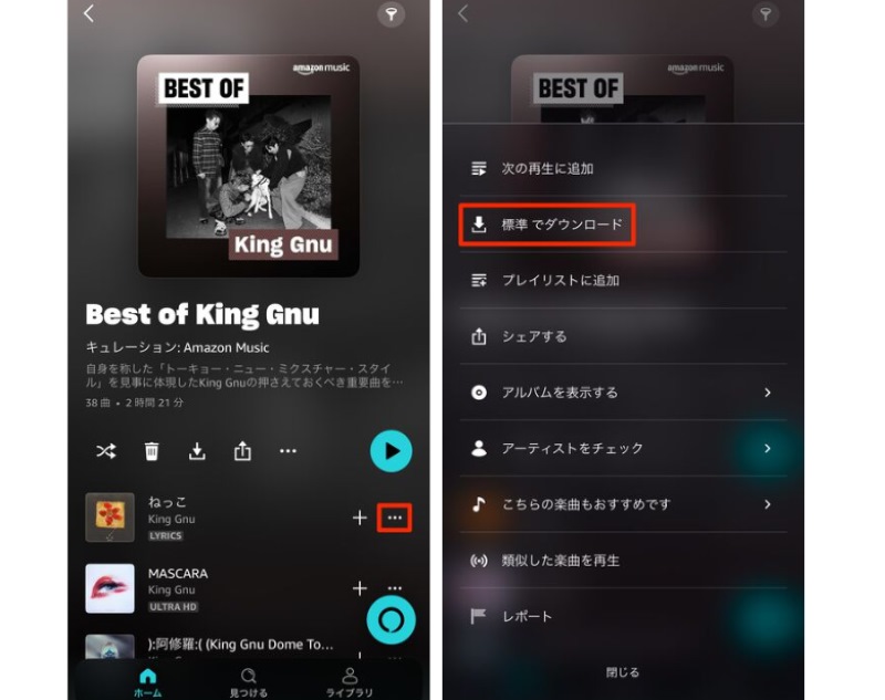 Download Amazon Music songs