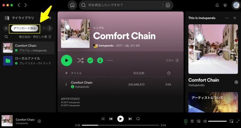 Spotify downloaded songs