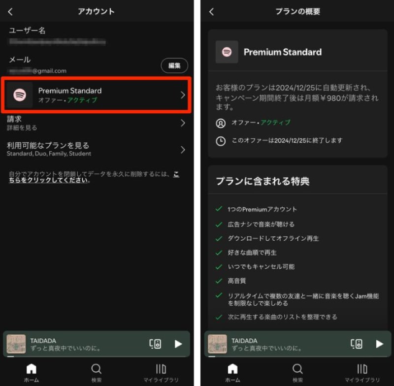 View your subscription plan
