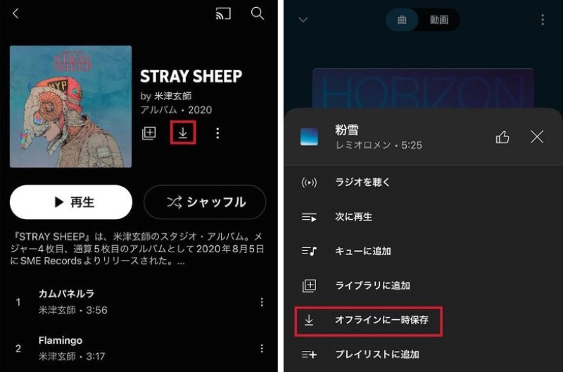 Download YouTube Music songs on iPhone